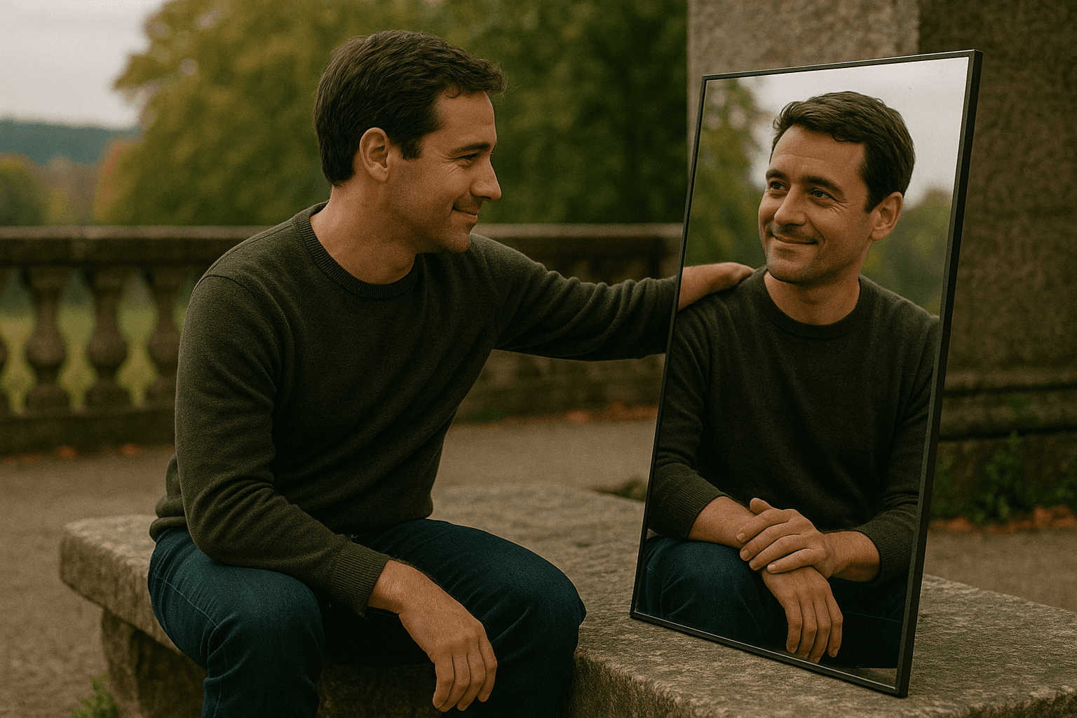 отражение в зеркале